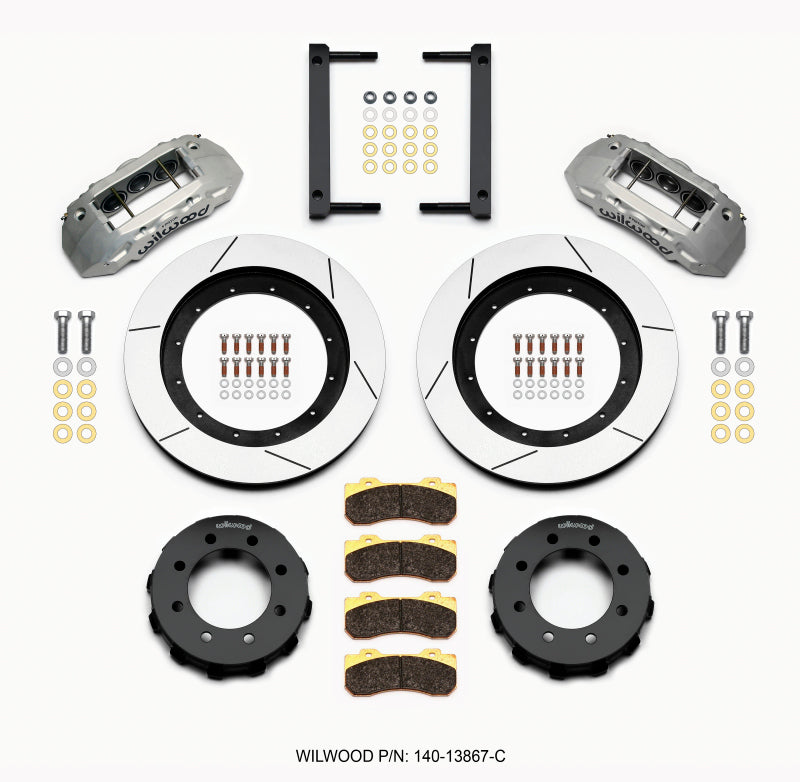 WIL TX6R Brake Kit - Wilwood TX6R Front Kit 16.00in Clear Ano 2005-2012 Ford F250/F350 4WD