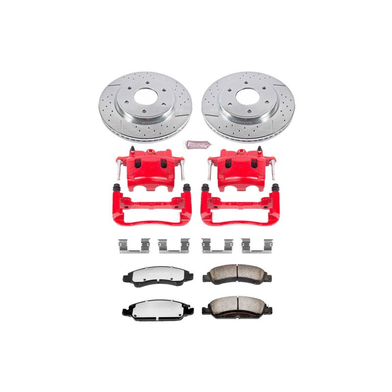 PSB Z36 Truck & Tow Kit - Power Stop 05-07 Nissan Titan Front Z36 Truck & Tow Kit w/Cals