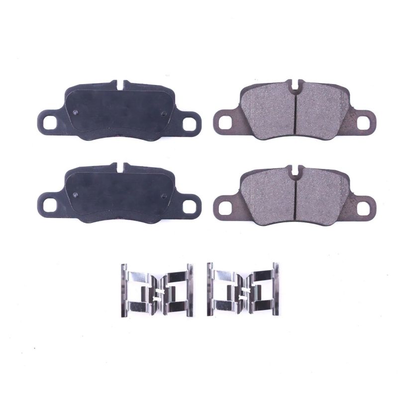 PSB Z17 Evolution Brake Pads - Power Stop 13-16 Porsche 911 Rear Z17 Evolution Ceramic Brake Pads w/Hardware