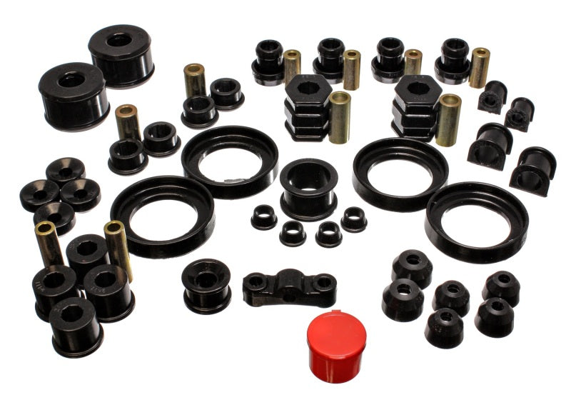 ES Hyper-Flex Sets - Black - Energy Suspension 99-00 Honda Civic Si Black Hyper-Flex Master Bushing Set