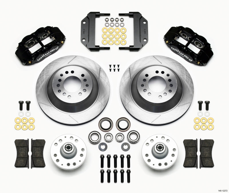 WIL Superlite Brake Kit - Wilwood Narrow Superlite 6R Front Hub & 1PC Rtr Kit 12.88in Magnum Force Drop Spindle