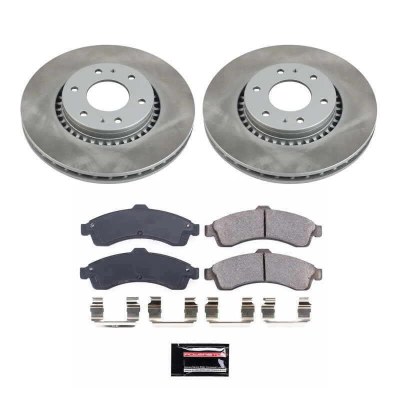 PSB Semi-Coated Rotor Kits - Power Stop 2005 Saab 9-7x Front Semi-Coated Rotor Kit
