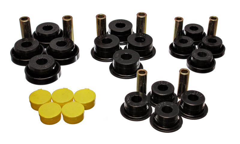 ES Cntrl Arm Bushings - Black - Energy Suspension 94-98 Dodge Ram Black Front Control Arm Bushing Set
