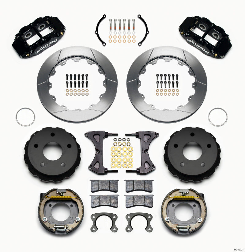 WIL Superlite Brake Kit - Wilwood Narrow Superlite 4R Rear P-Brk Kit 12.88in Small Ford 2.36in Off Bronco 5 x 5.50
