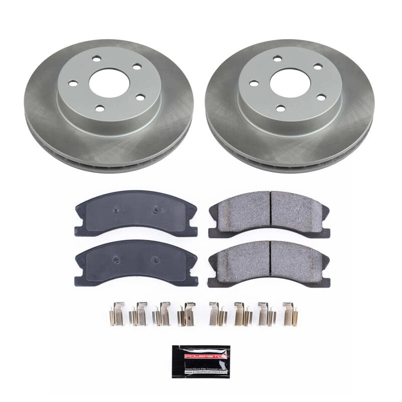 PSB Semi-Coated Rotor Kits - Power Stop 99-04 Jeep Grand Cherokee Front Semi-Coated Rotor Kit