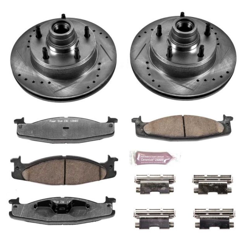 PSB Z36 Truck & Tow Kit - Power Stop 2003 Ford E-150 Front Z36 Truck & Tow Brake Kit