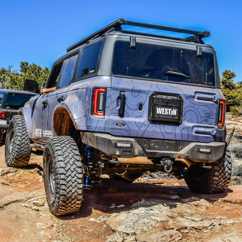 WES Pro-Series Bumpers - Westin 21-23 Ford Bronco (Excl. Bronco Sport) Pro-Series Rear Bumper - Textured Black