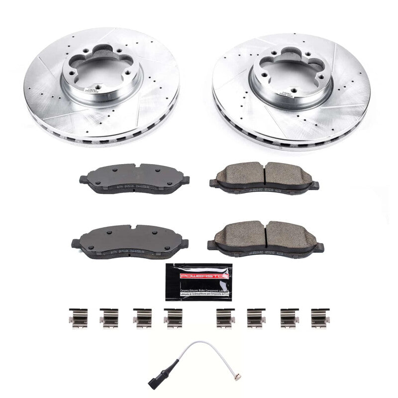 PSB Z23 Evolution Kit - Power Stop 20-22 Ford Transit-350 HD Front Z23 Evolution Brake Kit