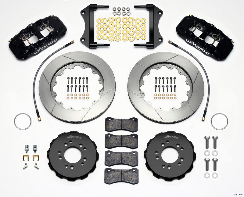 WIL Aero Brake Kit - Wilwood AERO6 Front Hat Kit 14.25 2014-Up Corvette C7 w/Lines