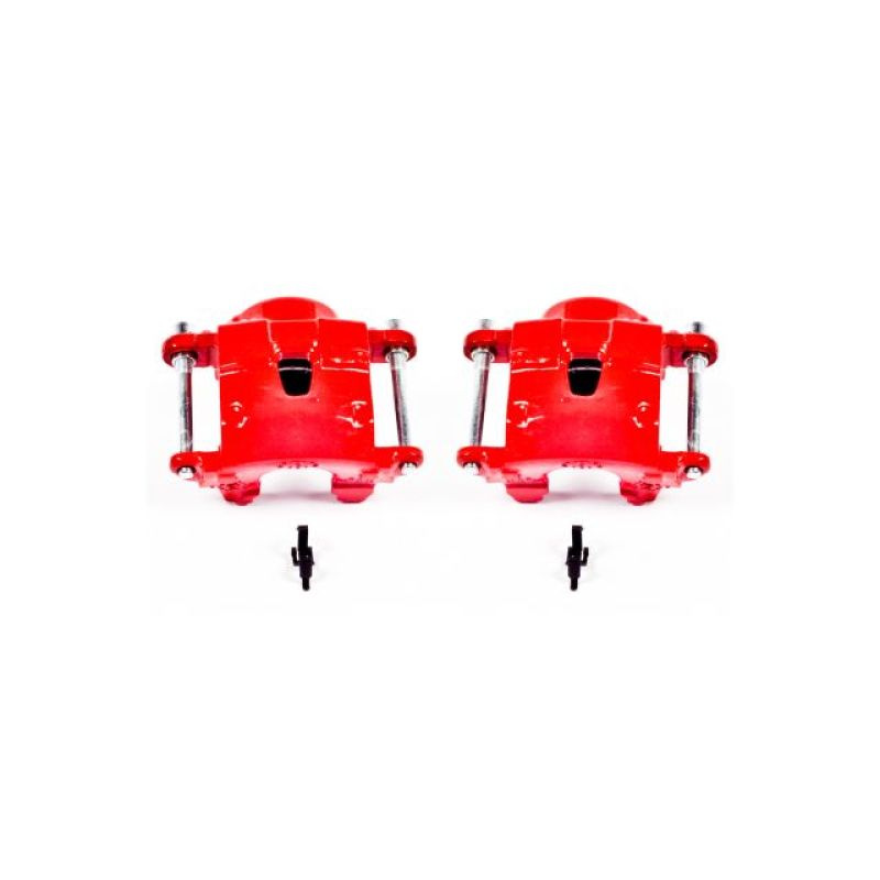 PSB Red Calipers - Power Stop 78-85 Avanti II Front Red Calipers w/o Brackets - Pair