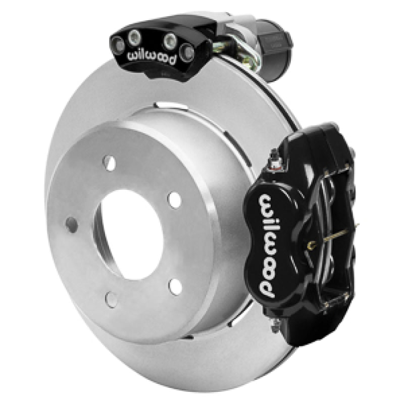 WIL Dynalite Brake Kit - Wilwood 88-98 GM C1500 Rear Electronic Parking Brake Kit Black 12.19in Rotor 3.25in Offset