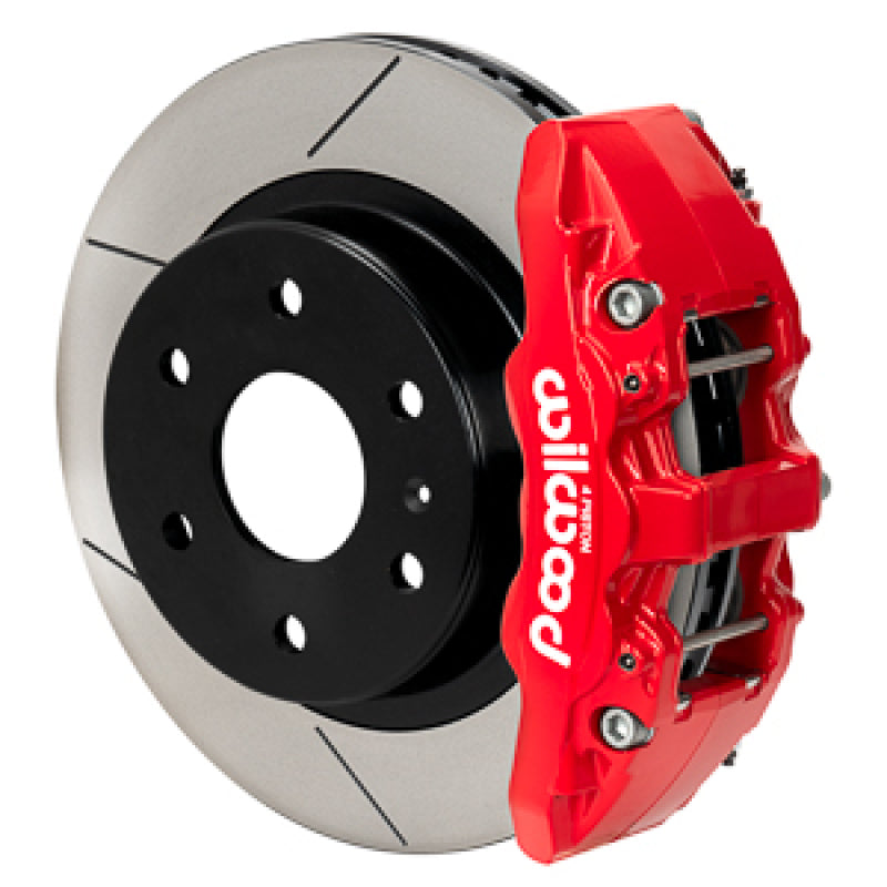 WIL Aero Brake Kit - Wilwood 22-23 Mercedes-Benz Sprinter AWD 2500 Rear Aero4-DM 13.25in Kit w/ Lines - Red