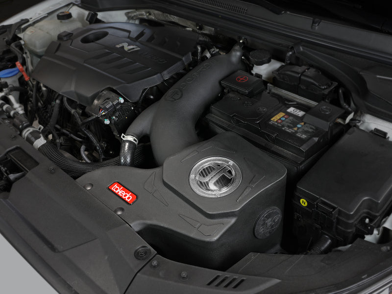 AFE Takeda Momentum Intake - aFe Takeda Momentum Cold Air Intake System w/Pro DRY S Filter Hyundai Veloster N 19-20
