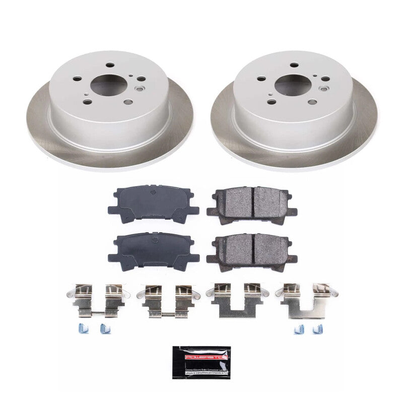 PSB Semi-Coated Rotor Kits - Power Stop 04-07 Toyota Highlander Rear Semi-Coated Rotor Kit
