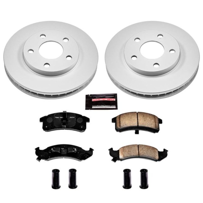 PSB Z17 Evolution Coated Kit - Power Stop 94-99 Buick LeSabre Front Z17 Evolution Geomet Coated Brake Kit