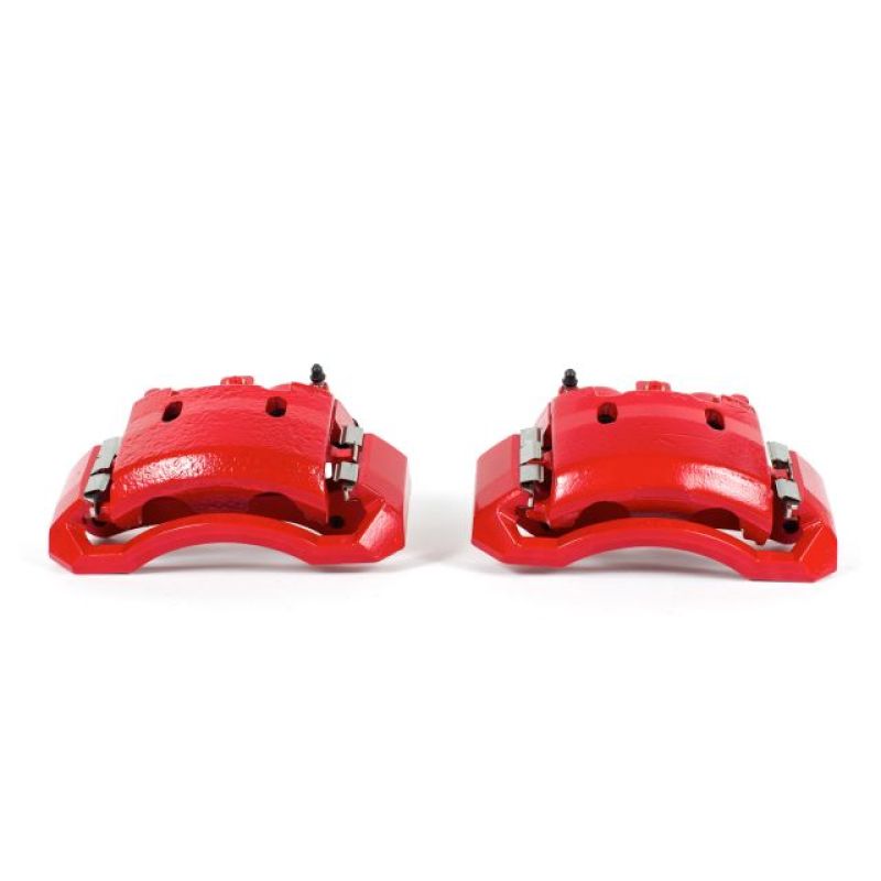 PSB Red Calipers - Power Stop 06-08 Dodge Ram 1500 Front Red Calipers w/Brackets - Pair