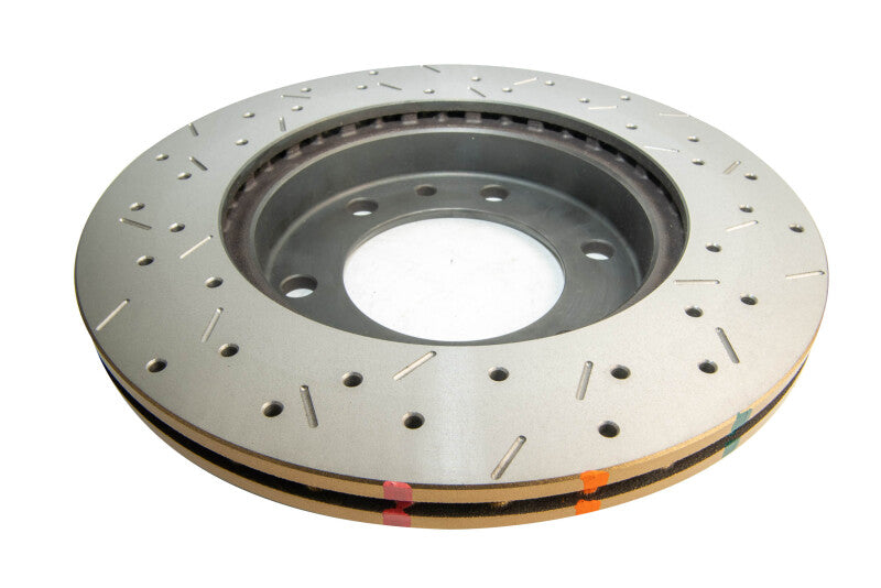 DBA 4000 Slot&Drill Rotors - DBA 8/83-89 Toyota Land Cruiser Front Slotted & Cross Drilled 4000 XS Series Rotor