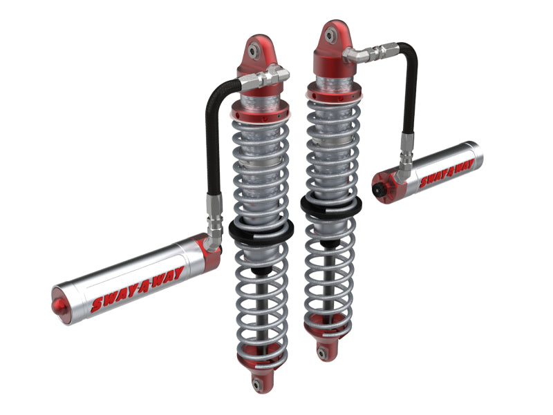 AFE Sway Coil Over Kit - aFe 14-16 Polaris RZR 925/1000cc Sway-A-Way 2.5 Front Coilover Kit w/ Remote Reservoirs and Comp Adj