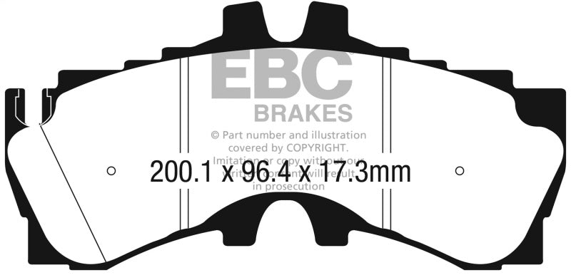 EBC Redstuff Brake Pad Sets - EBC 2018+ Lexus LC500 5.0L Redstuff Front Brake Pads