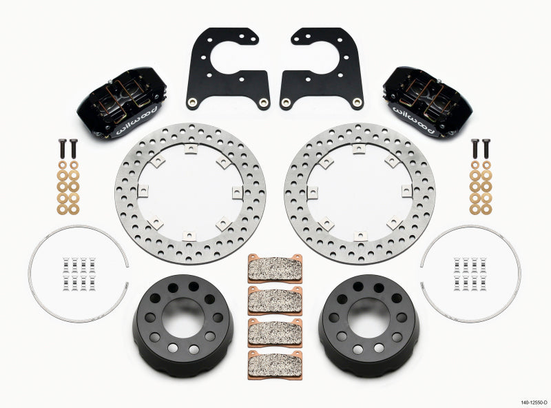 WIL Dynapro Brake Kit - Wilwood Dynapro Lug Mount Single Rear Dynamic Kit SA Drilled 58-64 Olds/Pont .690in Studs
