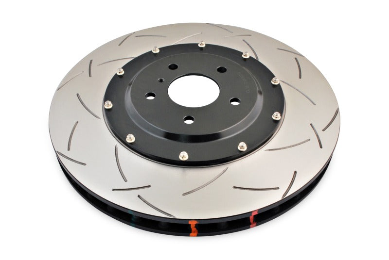DBA 5000 Series Slotted Rotors - DBA 09-11 Nissan GTR R-35 Front Slotted 5000 Series 2 Piece Rotor Assembled w/ Black Hat