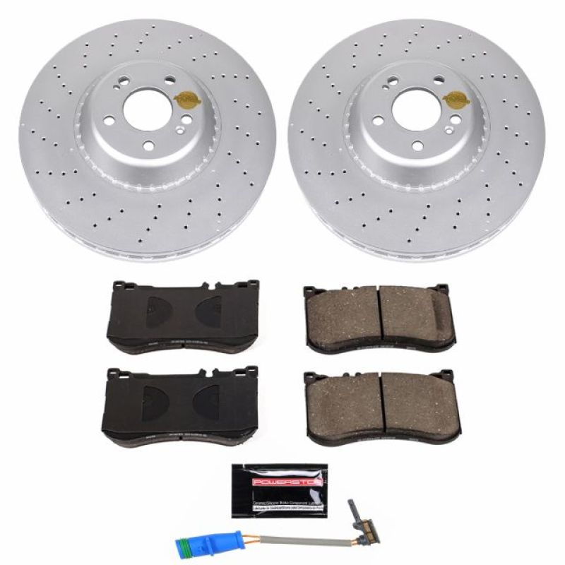 PSB Evolution Coated Rotor - Power Stop 18-21 Mercedes-Benz S560 Front Z23 Coated Brake Kit