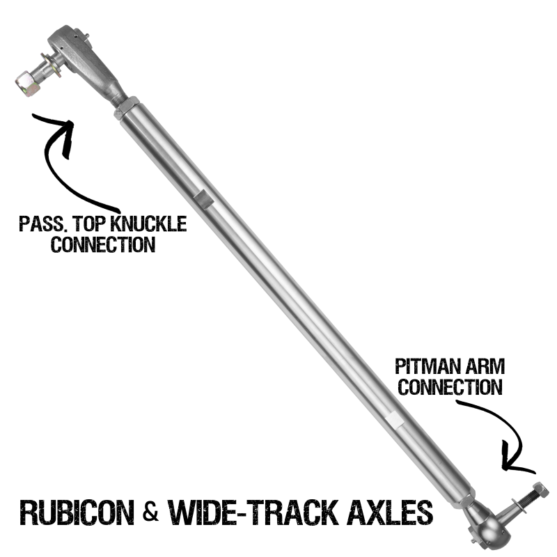 RKR Drag Links - Rock Krawler 2018+ Jeep Wrangler (JL/JLU/JT Rubicon & Wide Track Axles) Pro-X Top Mount Drag Link