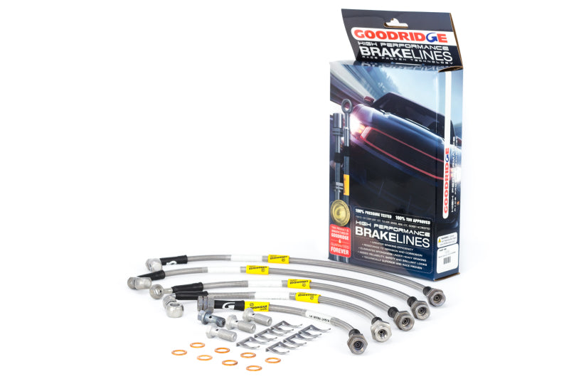GR G-Stop Brake Line Kits - Goodridge 04-06 Cadillac CTS-V (w/Brembo Brakes) Stainless Steel Brake Line Kit