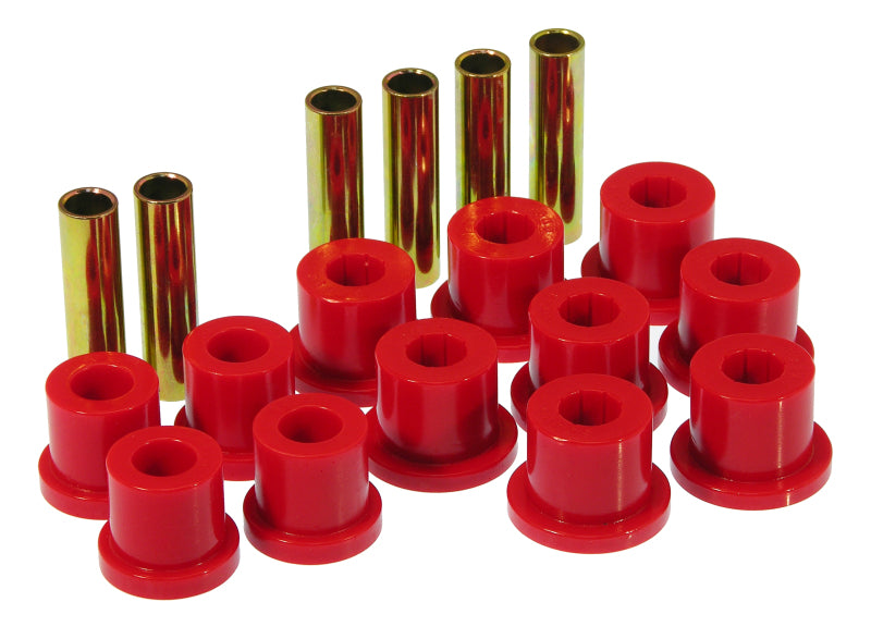PRO Spring/Shackle Bush- Red - Prothane 81-87 GM Rear Spring & Shackle Bushings (w/ 1 3/8in Bushings) - Red