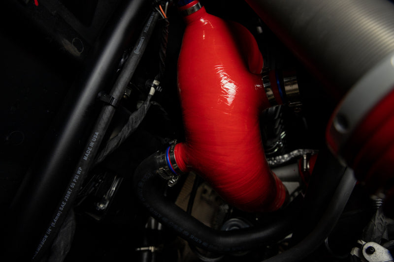 MM Powersports Silicone Hose - Intake - Mishimoto 2016+ Polaris RZR XP Turbo Silicone Intake J-Tube - Red