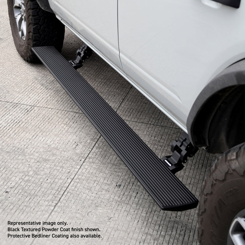 GOR RealTruck VoltStep Running Boards - RealTruck 19-24 Ram 1500 Crew Cab 4dr VoltStep Electric Running Board Kit - Bedliner Coating