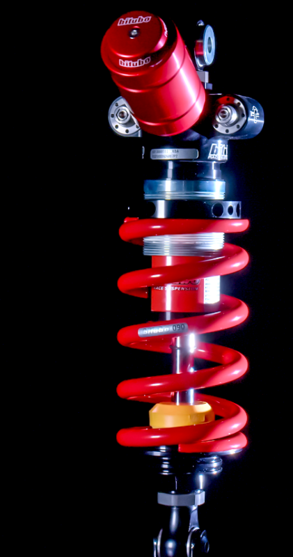 BIT XXT Monoshocks - Bitubo XXT Monoshocks Adjustable: Preload, Rebound, Compression, Length 283 mm -2 +6 Red Spring