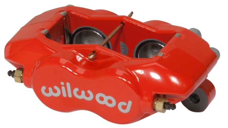 WIL Dynalite Caliper - Wilwood Caliper-Forged Dynalite w/Dust Seal-Red 1.38in Pistons .81in Disc