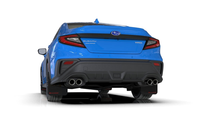 RAL UR Blk Flap/Rd Logo - Rally Armor 22-25 Subaru WRX Black UR Mud Flap w/Red Logo