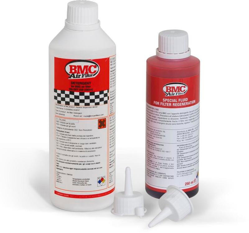 BMC Motorcycle Washing Kits - BMC Complete Filter Washing Kit - 500ml Detergent & 250ml Oil Bottle