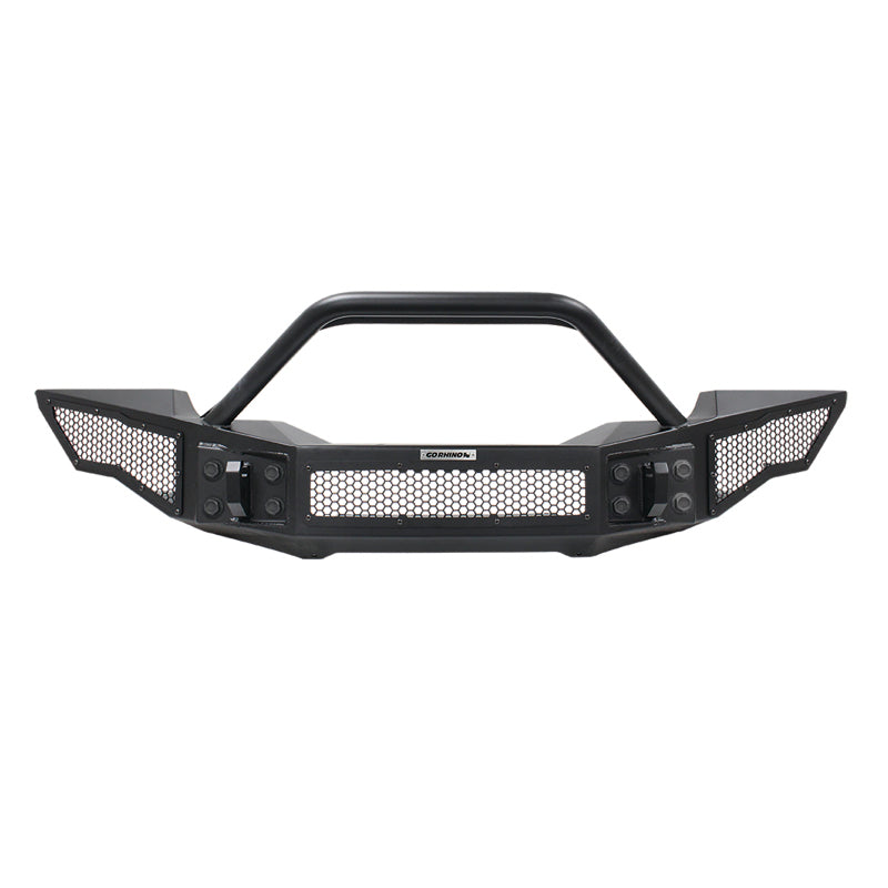GOR Rockline Bumper - Go Rhino 07-20 Jeep Wrangler JL/JLU/JK/JKU/Gladiator JT Rockline Full Width Bumper w/ Overrider