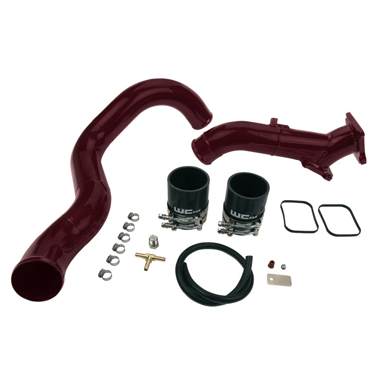 WCF Y-Bridge Kit - Wehrli 01-04 Chevrolet 6.6L LB7 Duramax 3in Y-Bridge Kit - WCFab Red