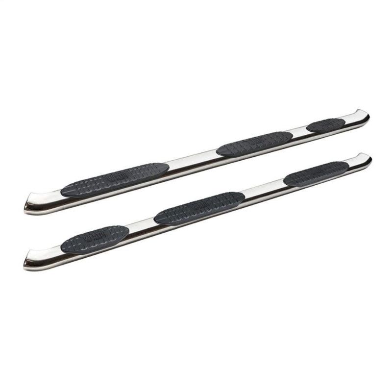 WES Nerf Bars - PRO TRAXX 5 - Westin 2019 Chevrolet Silverado Crew Cab PRO TRAXX 5 W2W Oval Nerf Step Bars - Stainless Steel