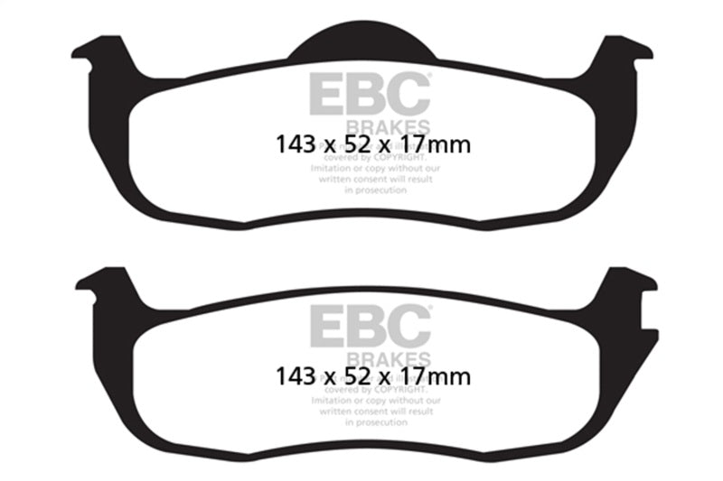 EBC Greenstuff Brake Pad Sets - EBC 04-05 Infiniti QX56 5.6 Greenstuff Rear Brake Pads