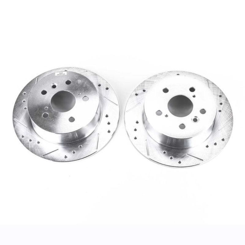 PSB Evolution Drill/Slot Rotor - Power Stop 07-12 Lexus ES350 Rear Evolution Drilled & Slotted Rotors - Pair