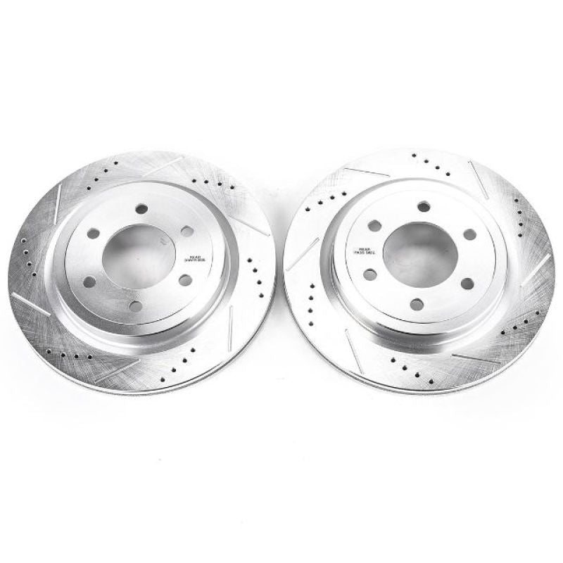 PSB Evolution Drill/Slot Rotor - Power Stop 18-19 Ford Expedition Rear Evolution Drilled & Slotted Rotors - Pair