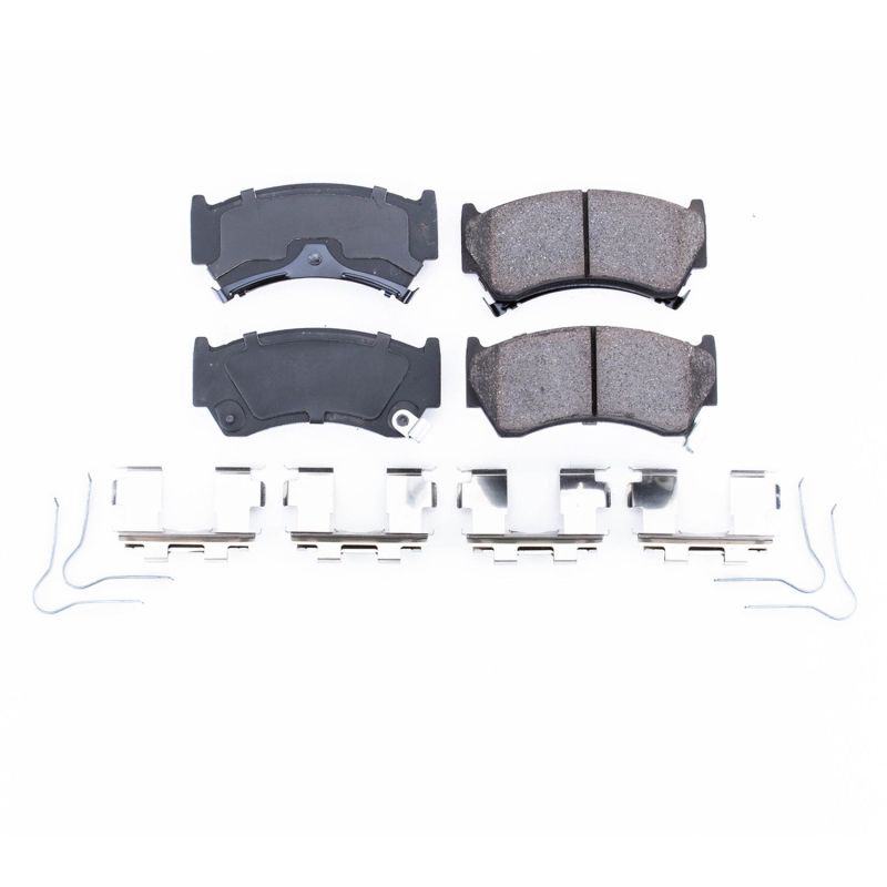 PSB Z17 Evolution Brake Pads - Power Stop 95-98 Nissan 200SX Front Z17 Evolution Ceramic Brake Pads w/Hardware