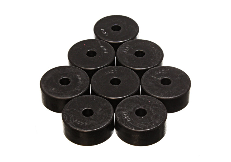ES Poly Pads - Black - Energy Suspension Pad - Med - 2-1/32in OD x 7/16in ID x 13/16in H - Black
