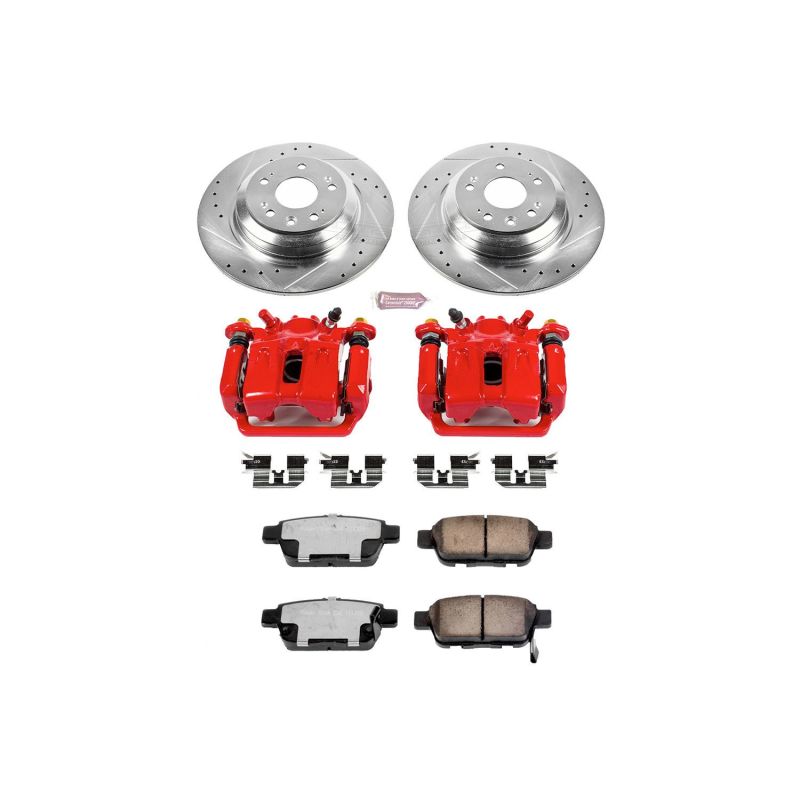 PSB Z36 Truck & Tow Kit w/Cals - Power Stop 09-14 Acura TL Rear Z36 Truck & Tow Brake Kit w/Calipers