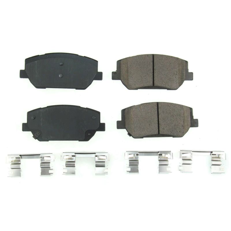 PSB Z17 Evolution Brake Pads - Power Stop 2019 Hyundai Santa Fe Front Z17 Evolution Ceramic Brake Pads w/Hardware