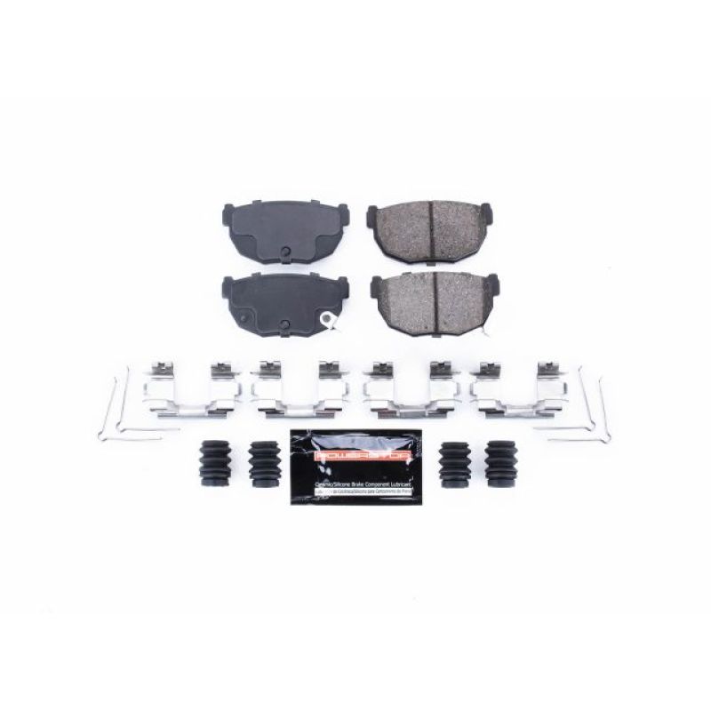 PSB Z23 Evolution Brake Pads - Power Stop 86-88 Nissan 200SX Rear Z23 Evolution Sport Brake Pads w/Hardware