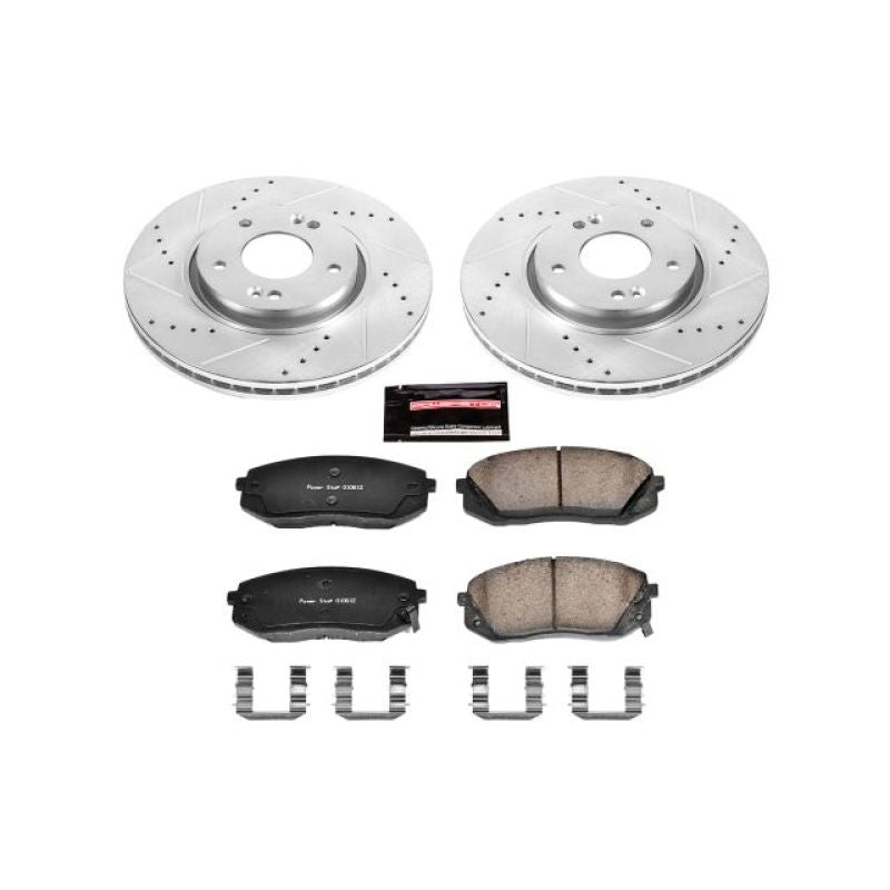 PSB Z23 Evolution Kit - Power Stop 12-16 Kia Sportage Front Z23 Evolution Sport Brake Kit