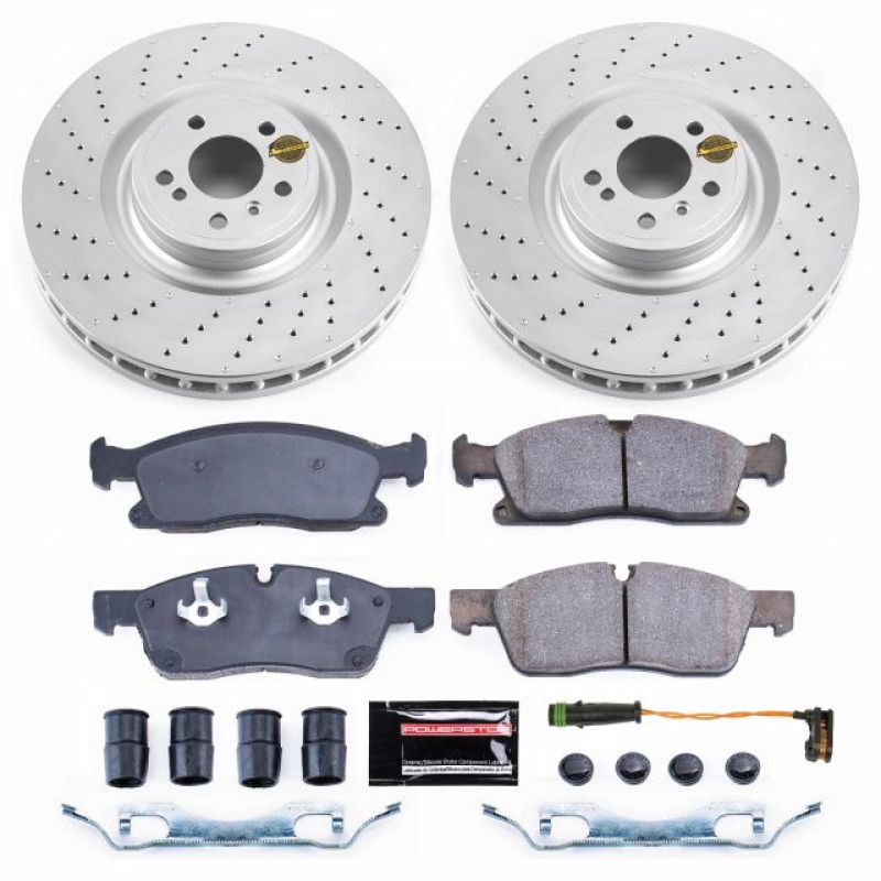 PSB Evolution Coated Rotor - Power Stop 13-16 Mercedes-Benz GL450 Front Z23 Coated Brake Kit