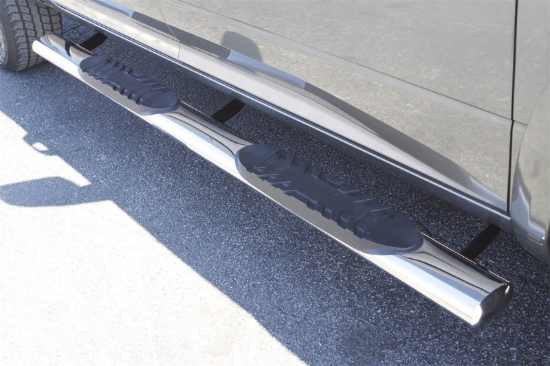 LND Nerf Bars - Polished - Lund 10-17 Dodge Ram 2500 Crew Cab 5in. Oval Straight SS Nerf Bars - Polished