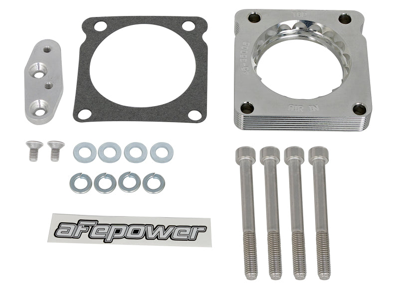 AFE Silver Bullet TBS - aFe 01-16 Nissan Patrol (Y61) L6-4.8L Silver Bullet Throttle Body Spacer